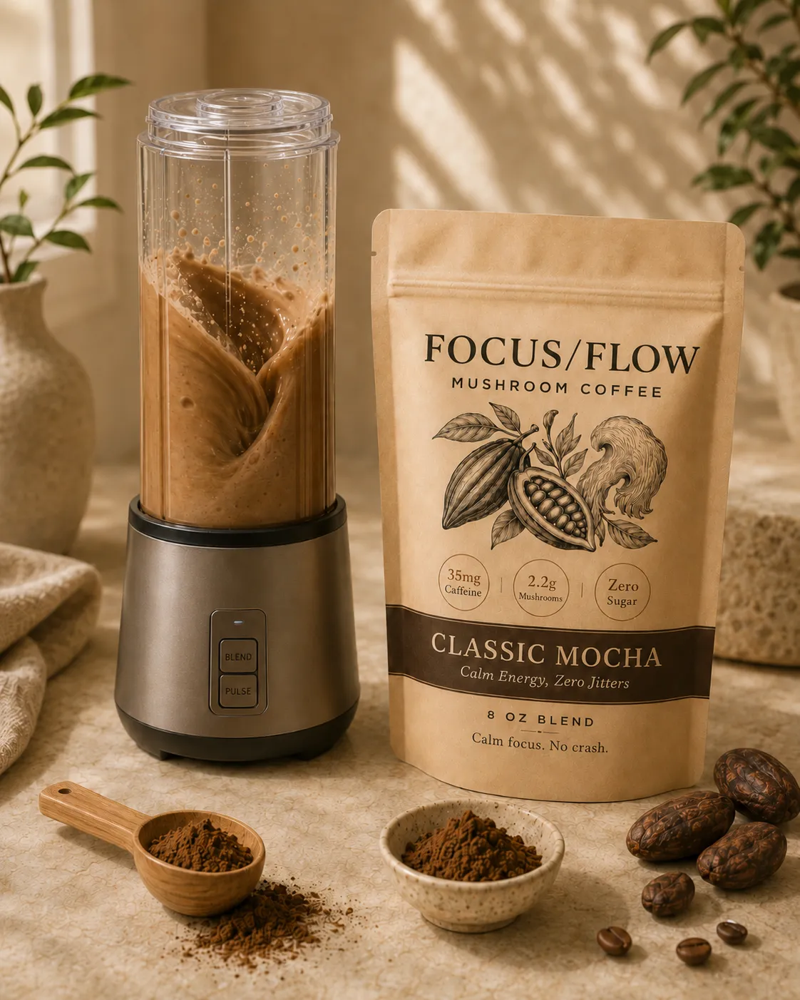 FocusFlow Classic Mocha pouch