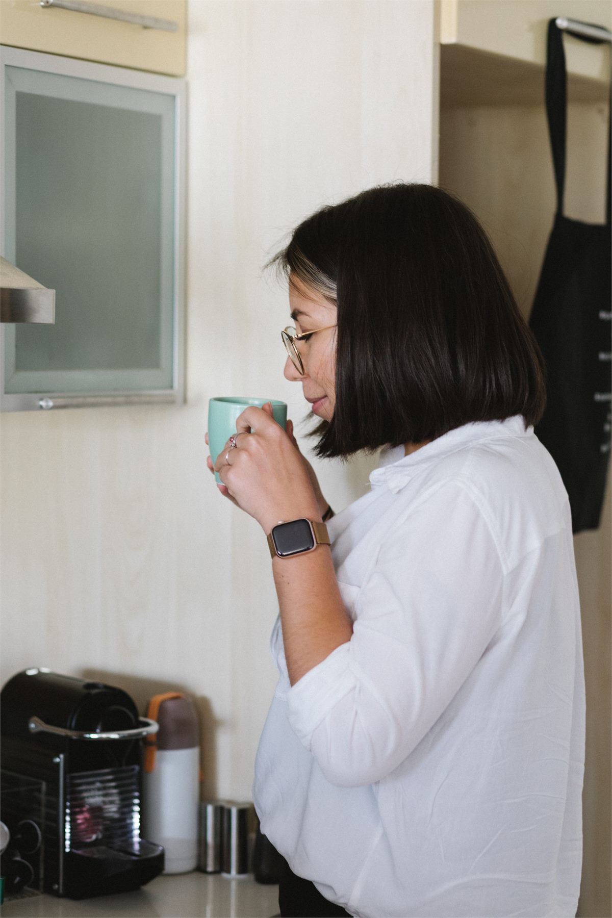 A rich prepared coffee with visible crema
